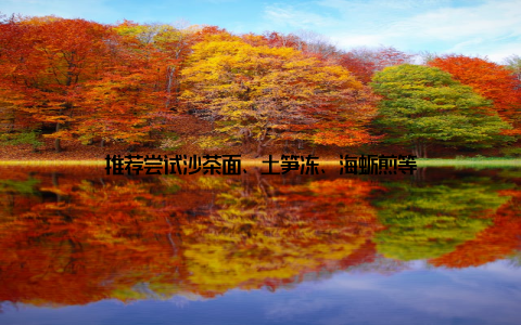 推荐尝试沙茶面、土笋冻、海蛎煎等