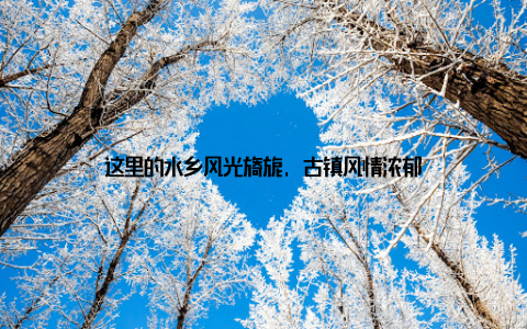 这里的水乡风光旖旎, 古镇风情浓郁