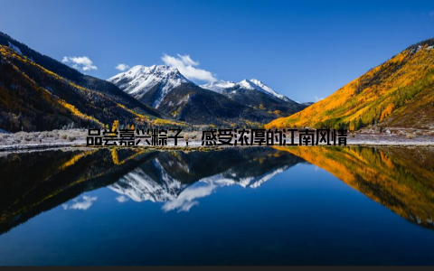 品尝嘉兴粽子, 感受浓厚的江南风情